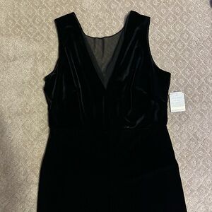 Velvet black jumpsuit